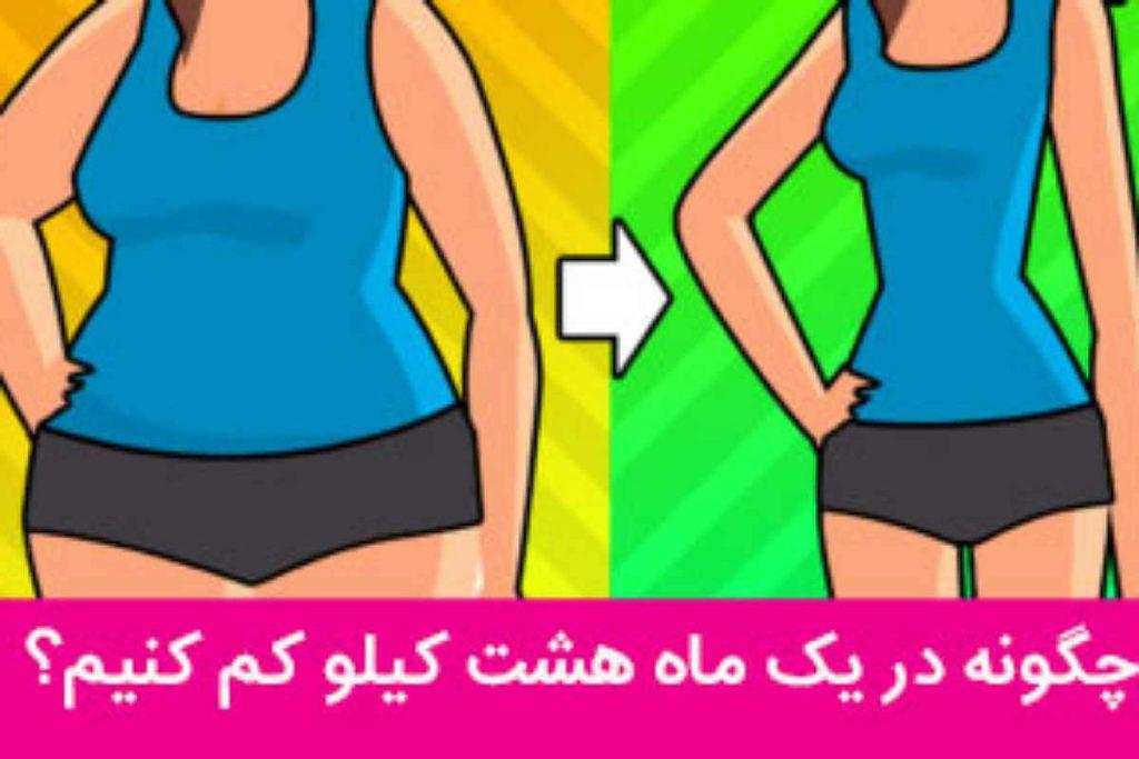 رژیم لاغری ۸ کیلو در یک ماه رژیم لاغری سریع رایگان