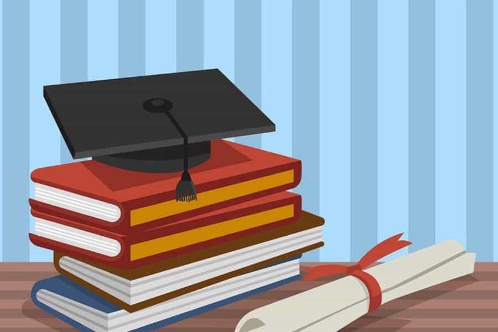 عکس کارتونی تعدادی کتاب و یک مقاله