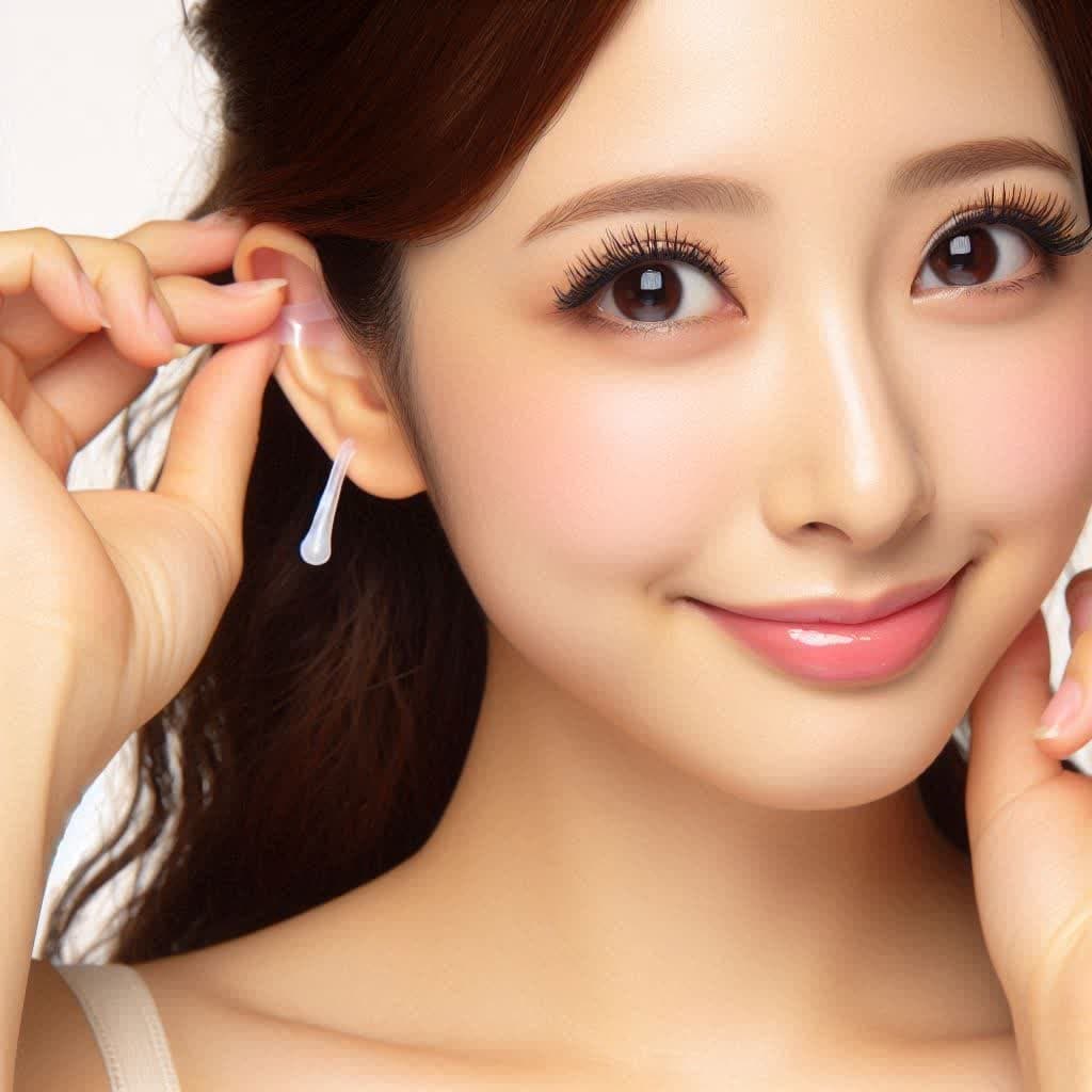 چسب لاغری روی گوش برای لاغر شدن