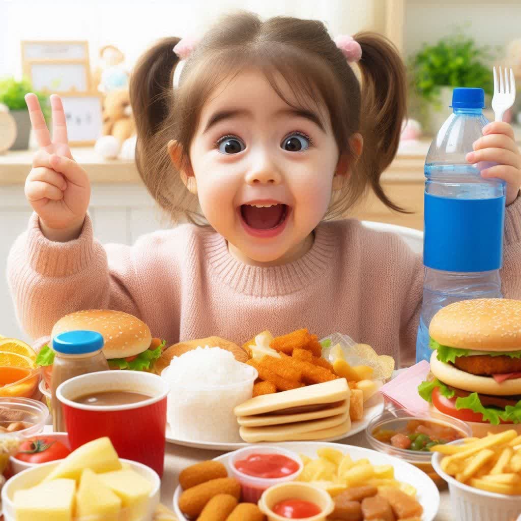 کودکی که پرخوری عصبی دارد و خیلی غذا میخورد