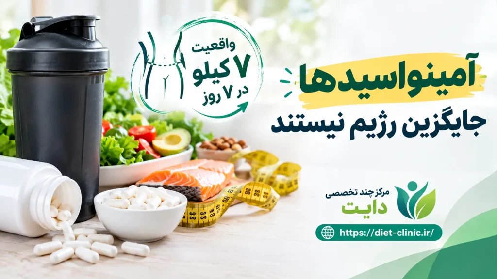 آمینواسیدها جایگزین رژیم نیستند