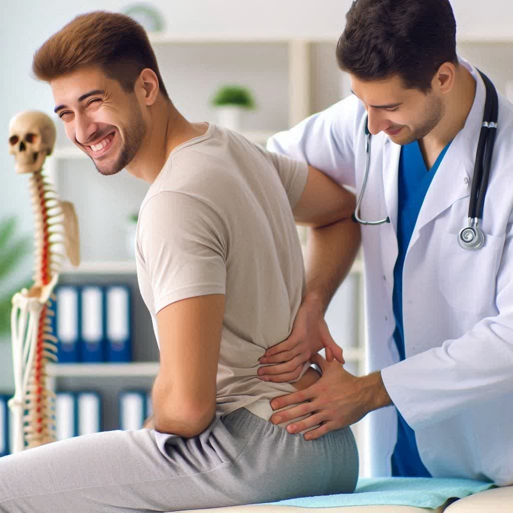 جا انداختن عصب سیاتیک توسط دکتر