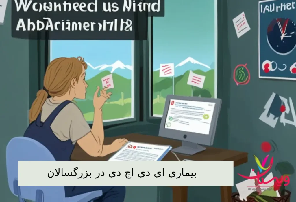 یک زن با عدم تمرکز در محل کار