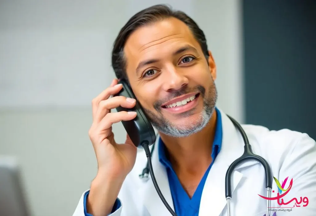 دکتر در حال مشاوره دادن بیمار