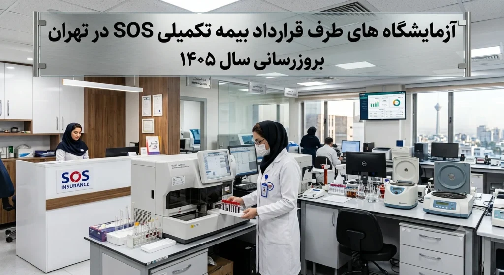 آزمایشگاه های طرف قرارداد بیمه تکمیلی SOS در تهران بروزرسانی سال ۱۴۰۵