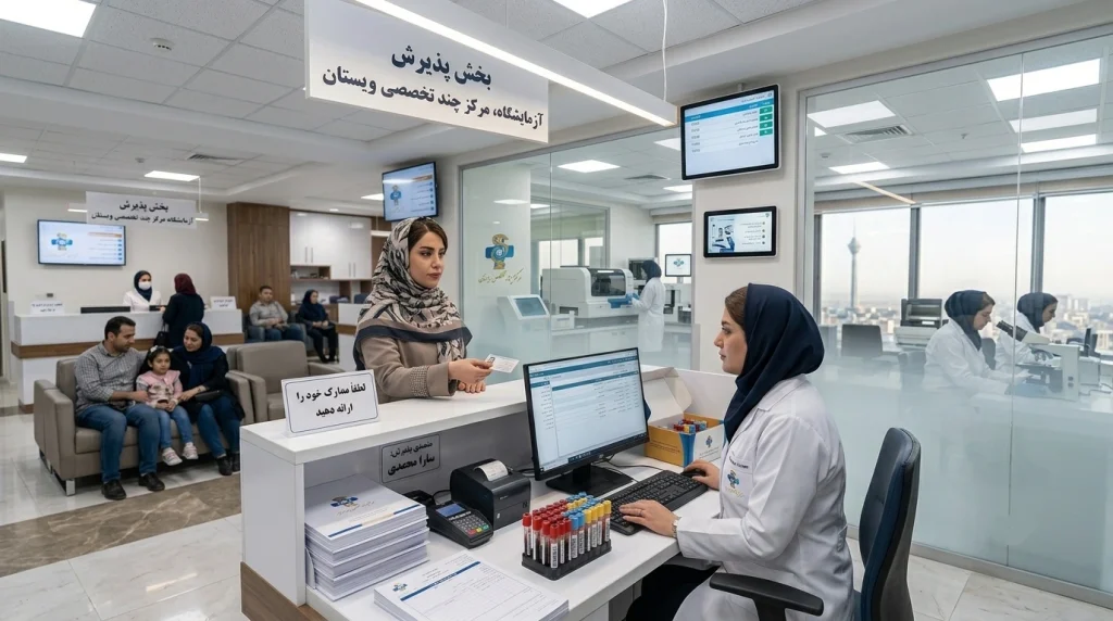آزمایشگاه های طرف قرارداد بیمه تکمیلی SOS در تهران مرکز ویستان